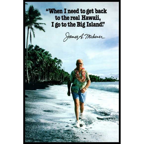 1978 United Airlines I Go To The Big Island Vintage Print Ad James A. Michener - Picture 2 of 3